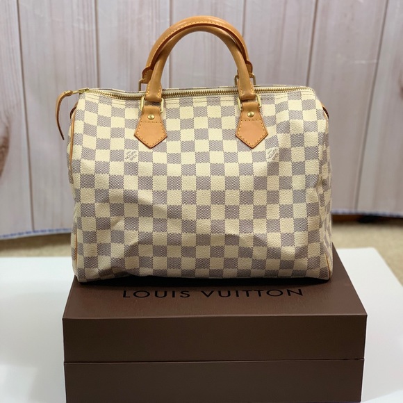 Authentic Louis Vuitton Damier Azur Speedy 30 - Picture 2 of 8
